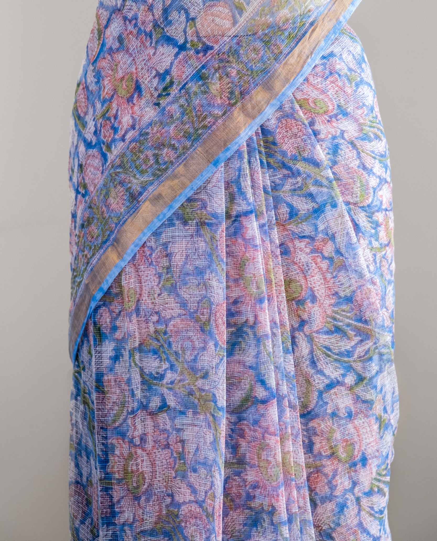 Syāmala Hand block Kota Doria Saree- Nazaakat