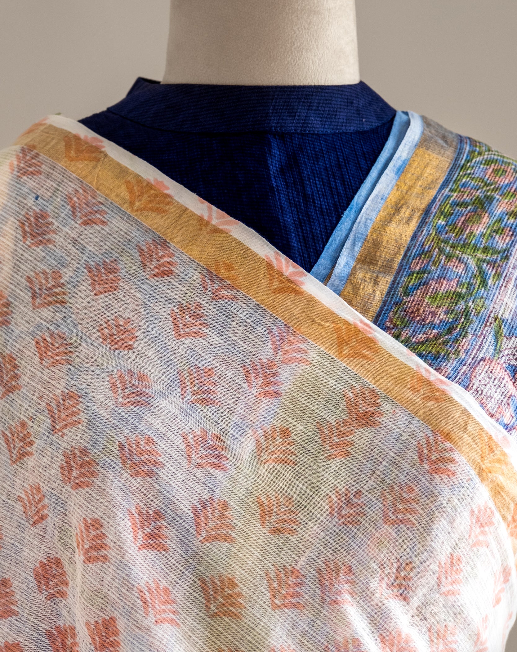 Syāmala Hand block Kota Doria Saree- Nazaakat