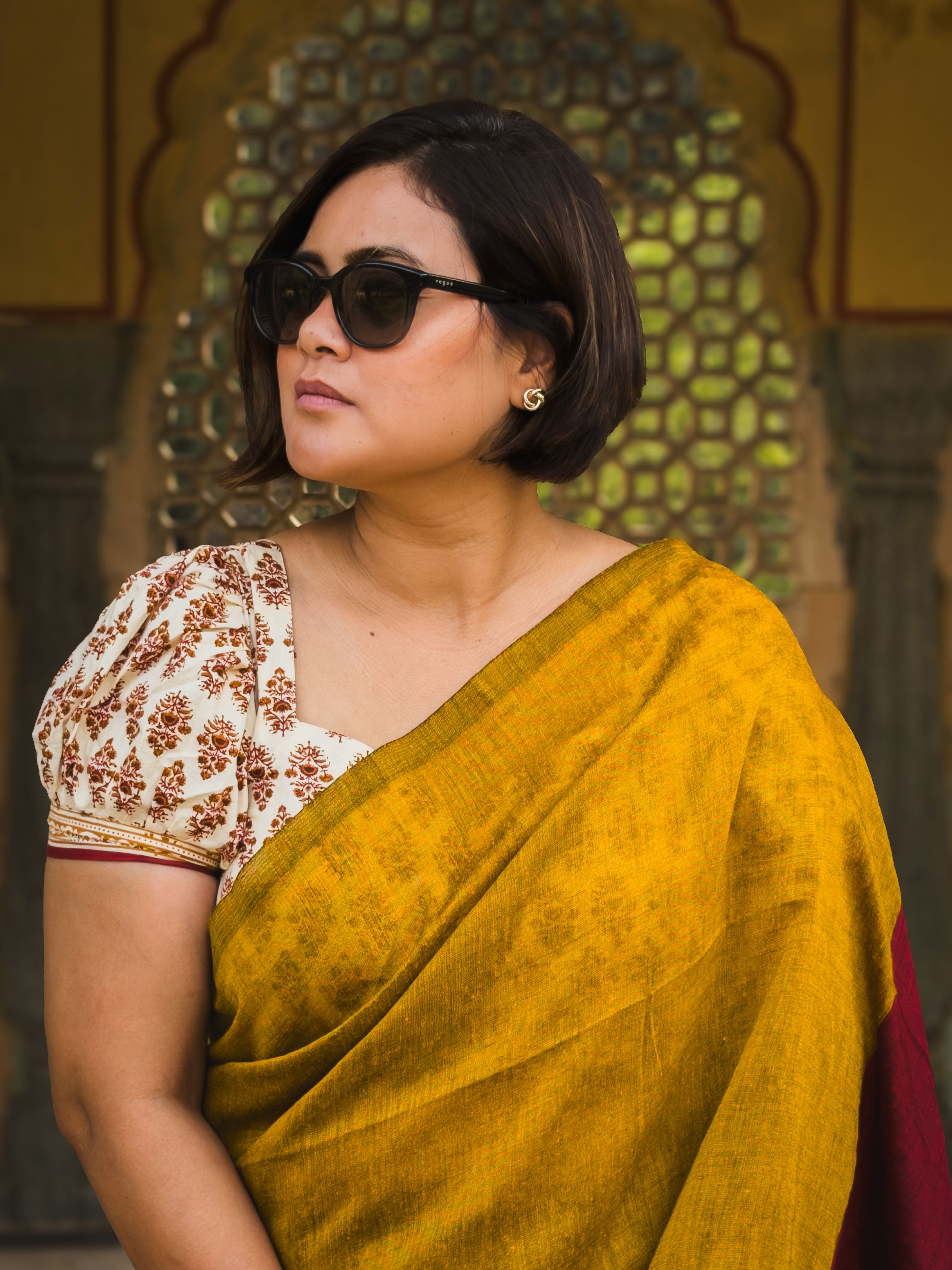 Kumudini  Mul cotton Saree