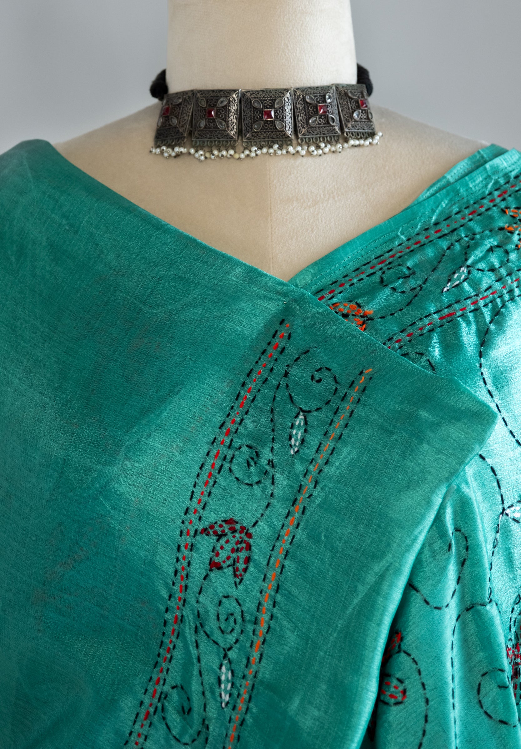 Meghbalika Kantha Saree