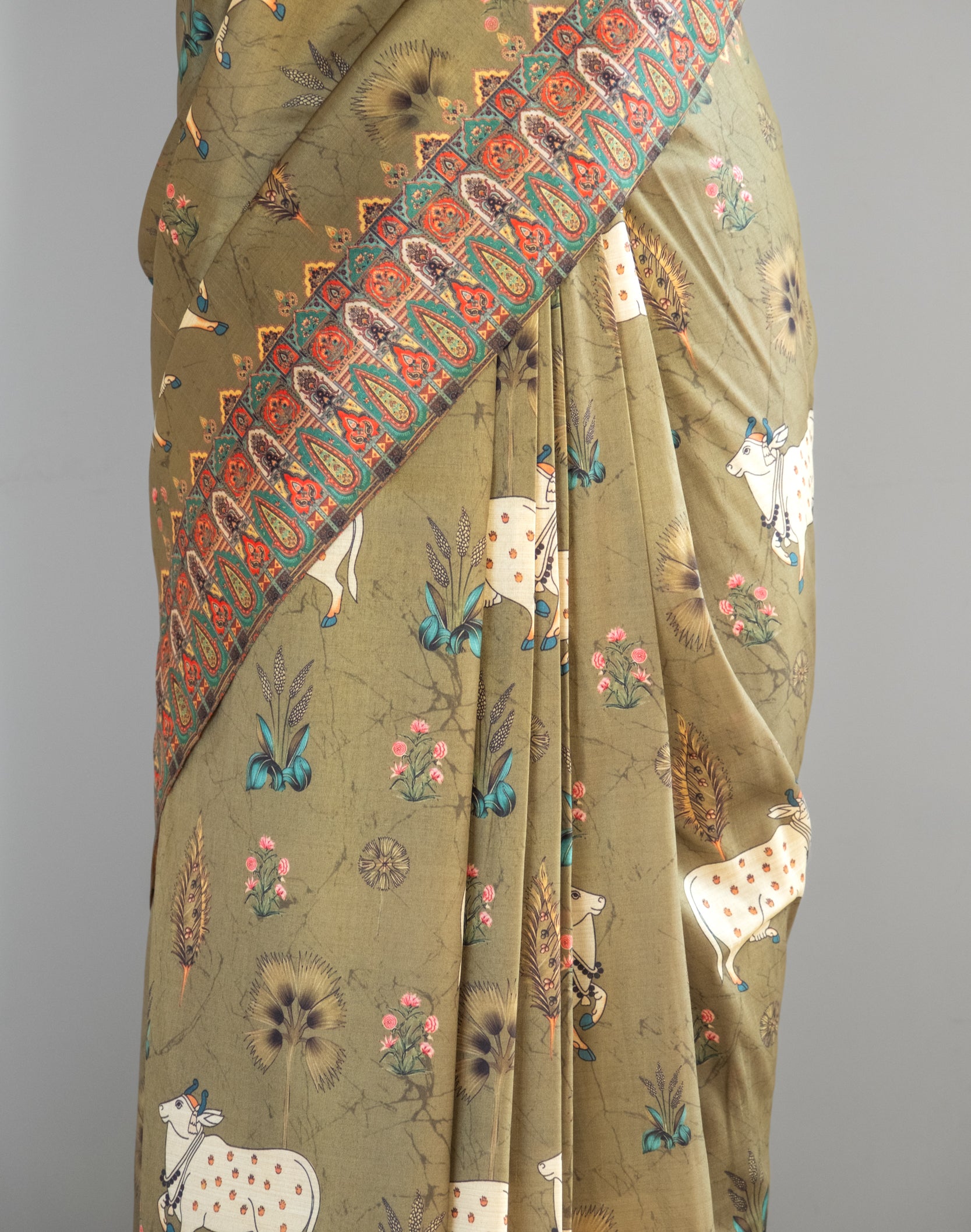Madhuban Pichwai Saree