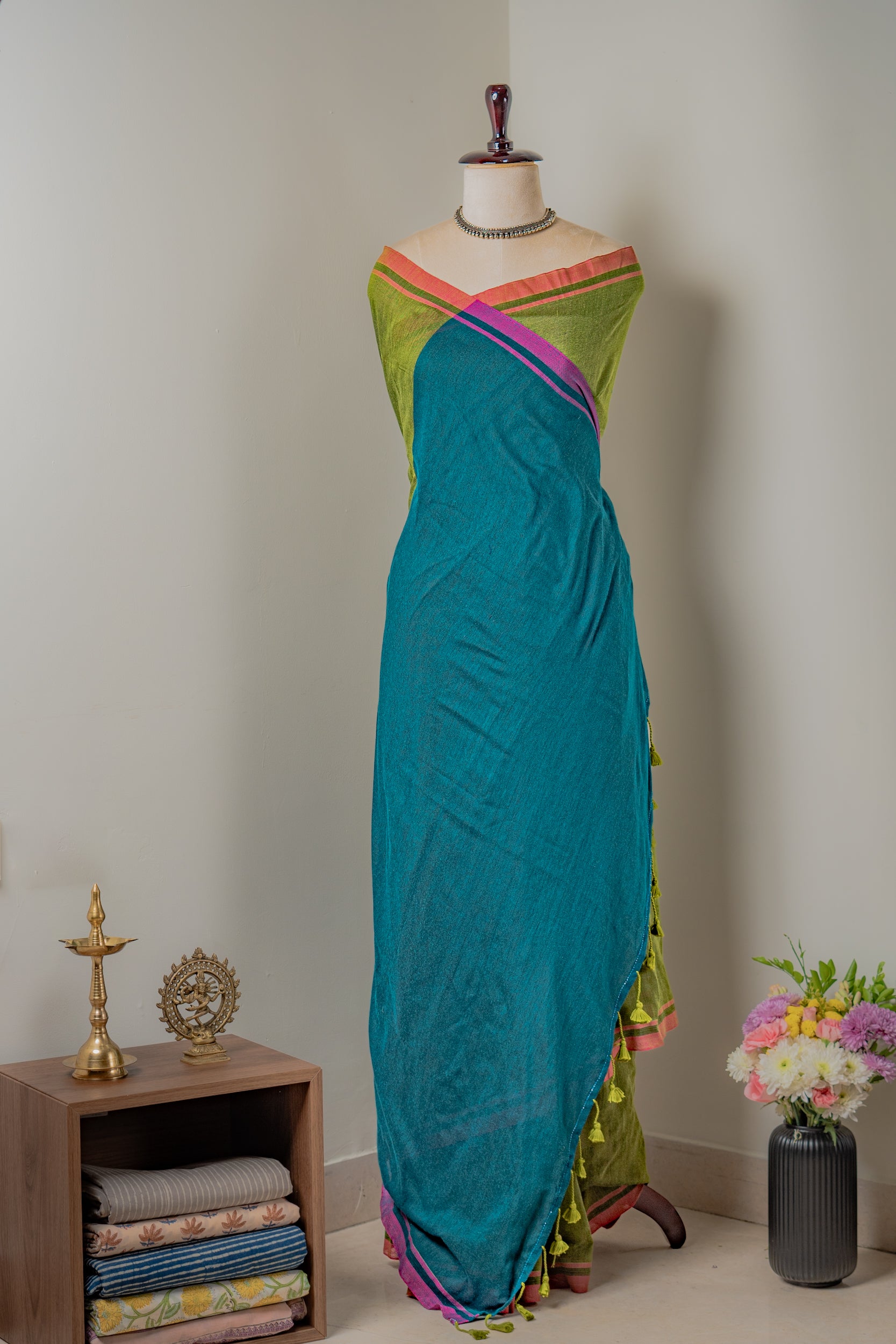 Kudrat Mul cotton Saree- Sanjh