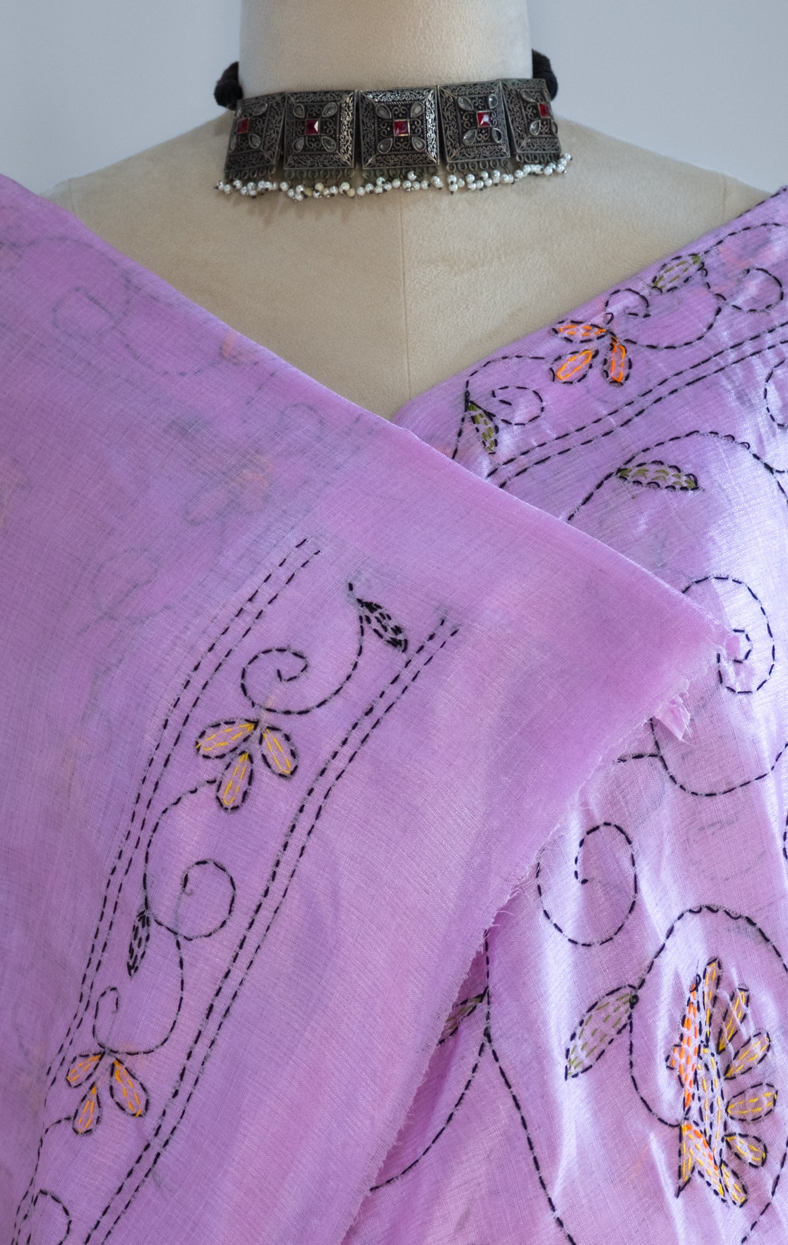 Jhalmuri Kantha Saree