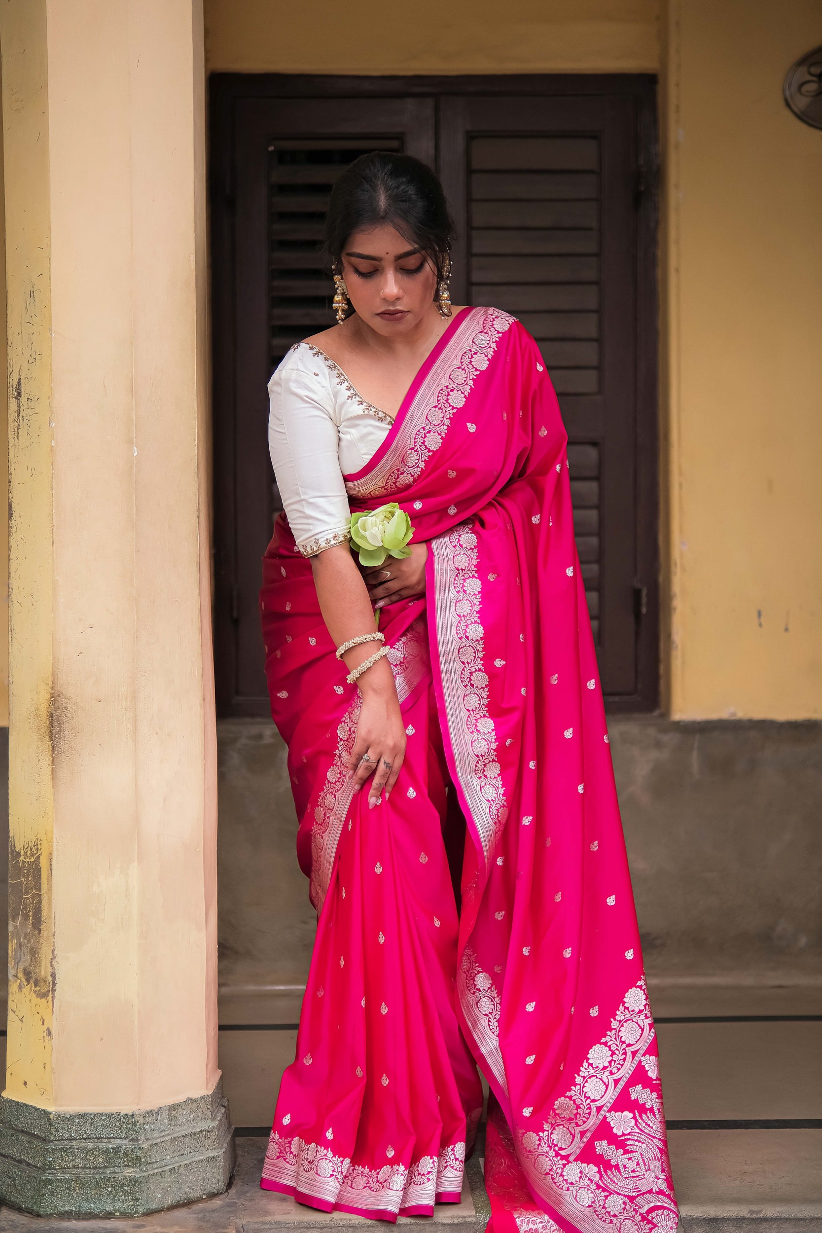 Raagya Mashru Silk Saree- Jagmag