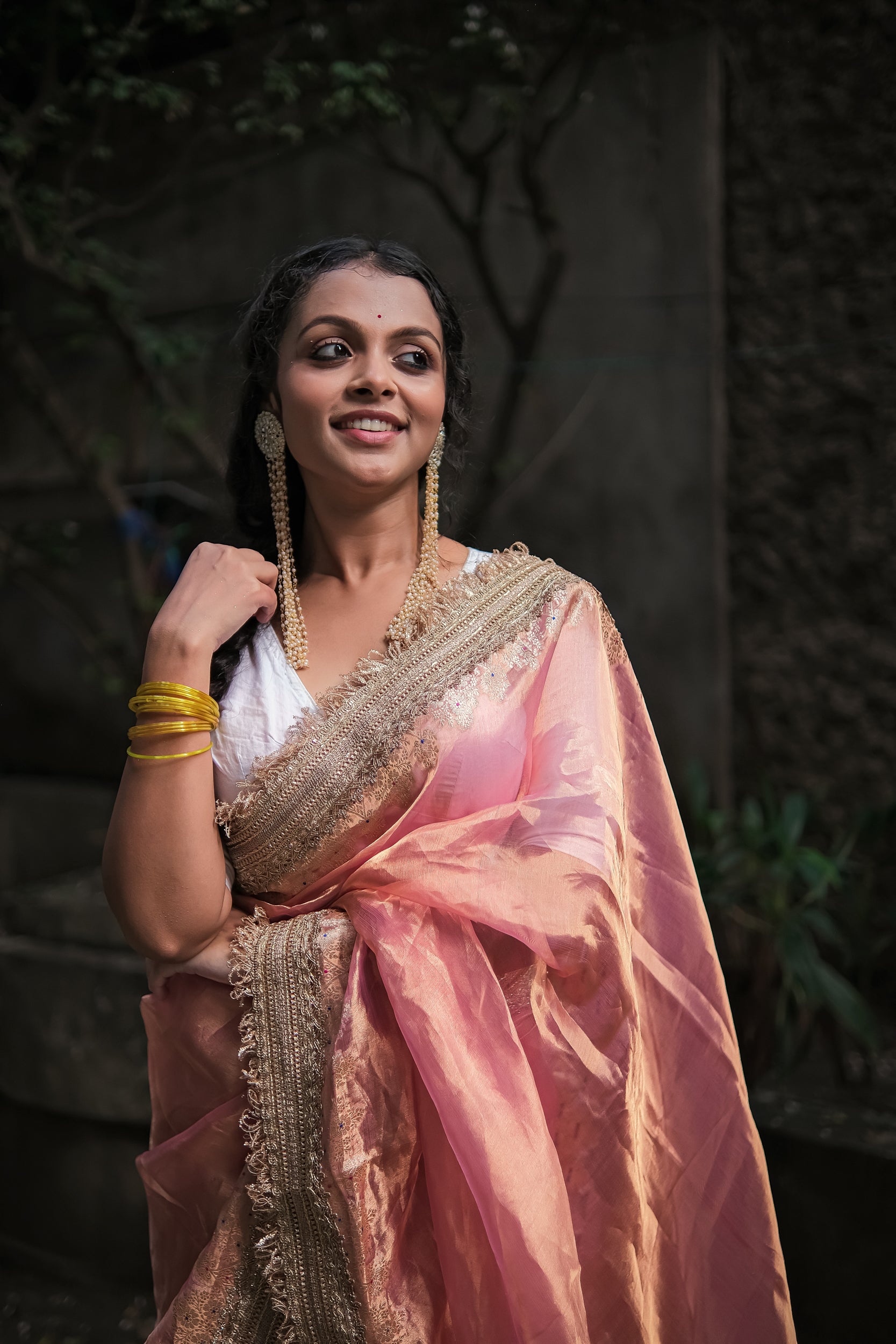 Aabha Tissue Saree- Jagmag