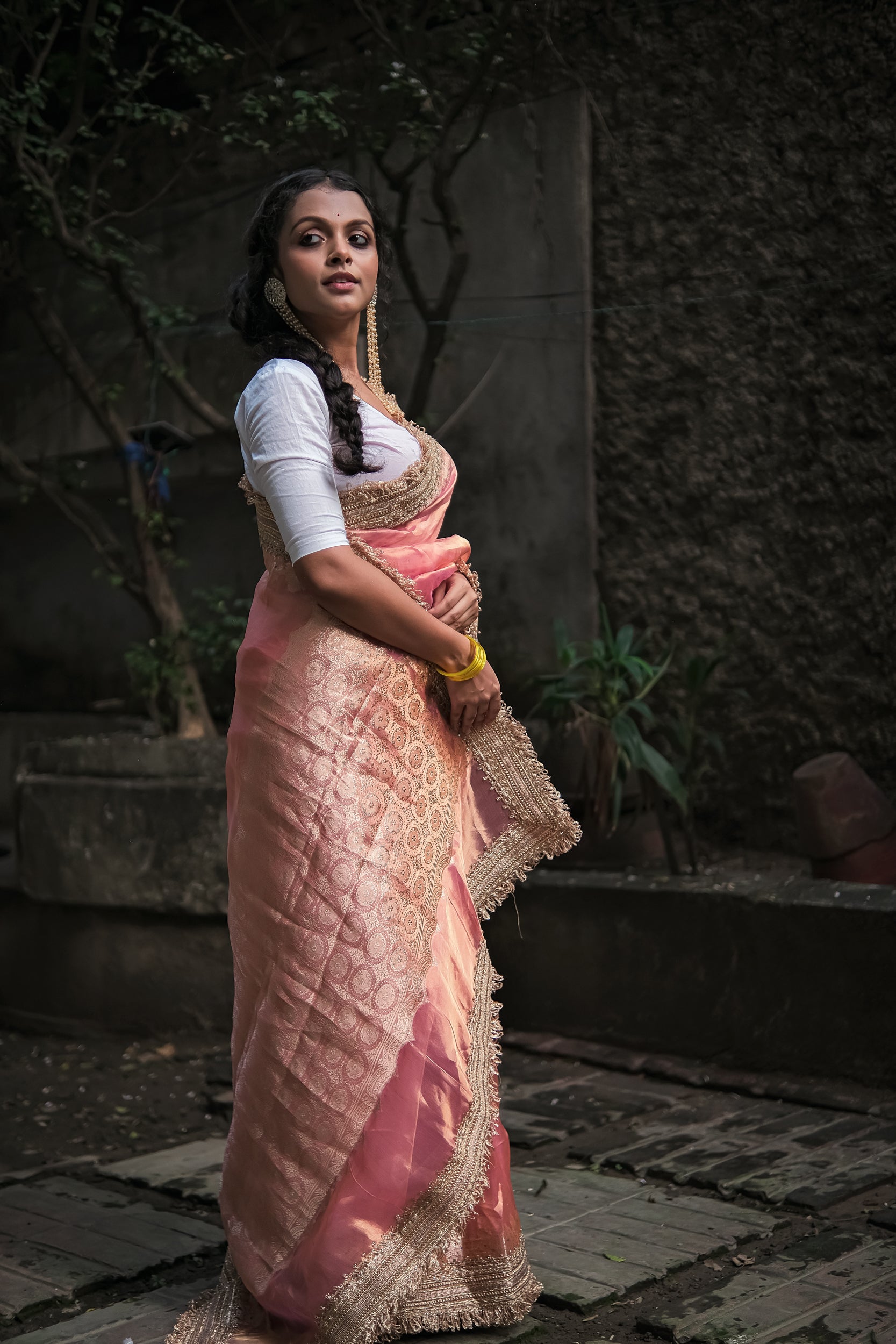 Aabha Tissue Saree- Jagmag