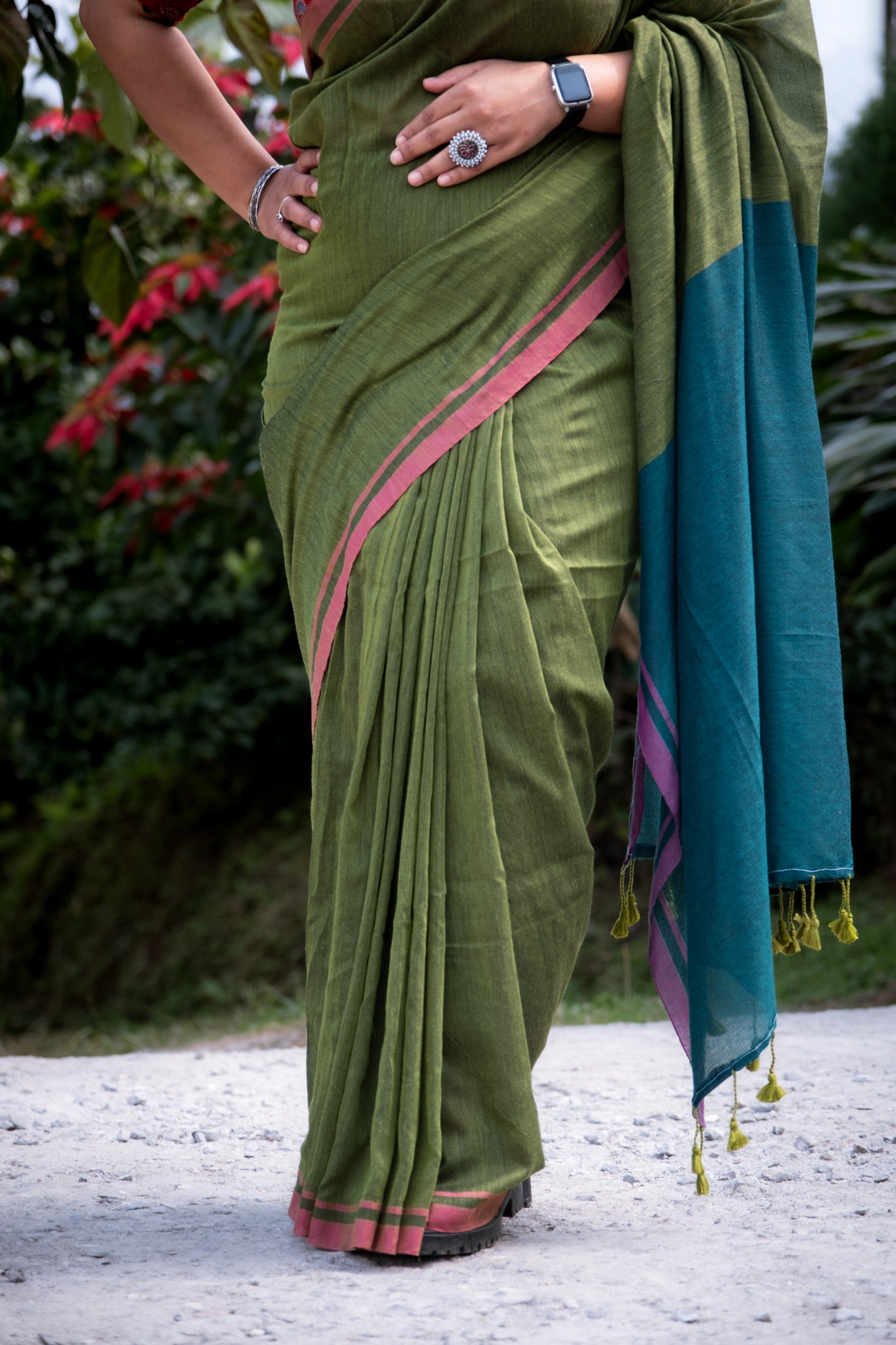 Kudrat Mul cotton Saree- Sanjh