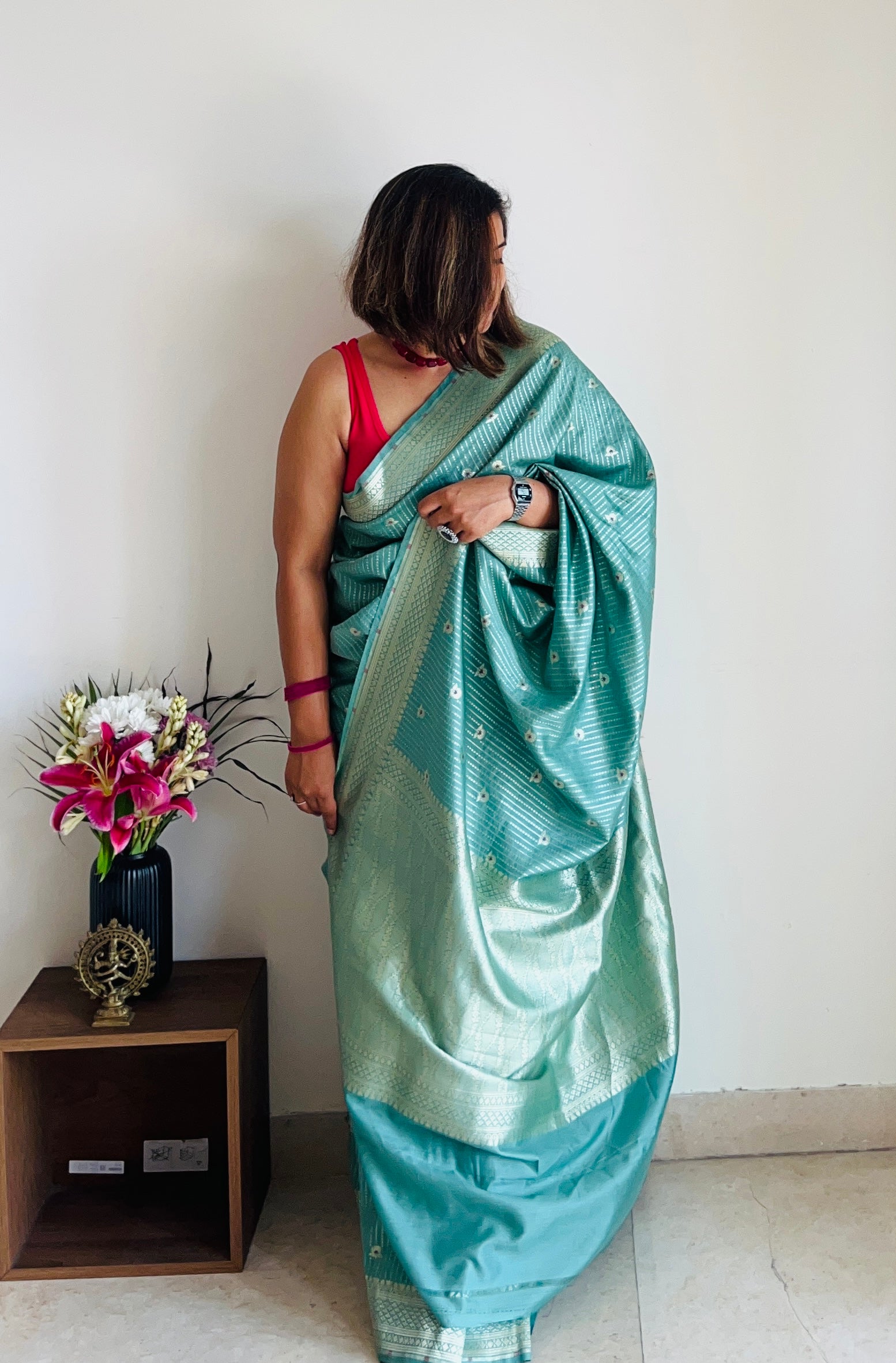 Amara Banarasi Handloom Saree- Jagmag