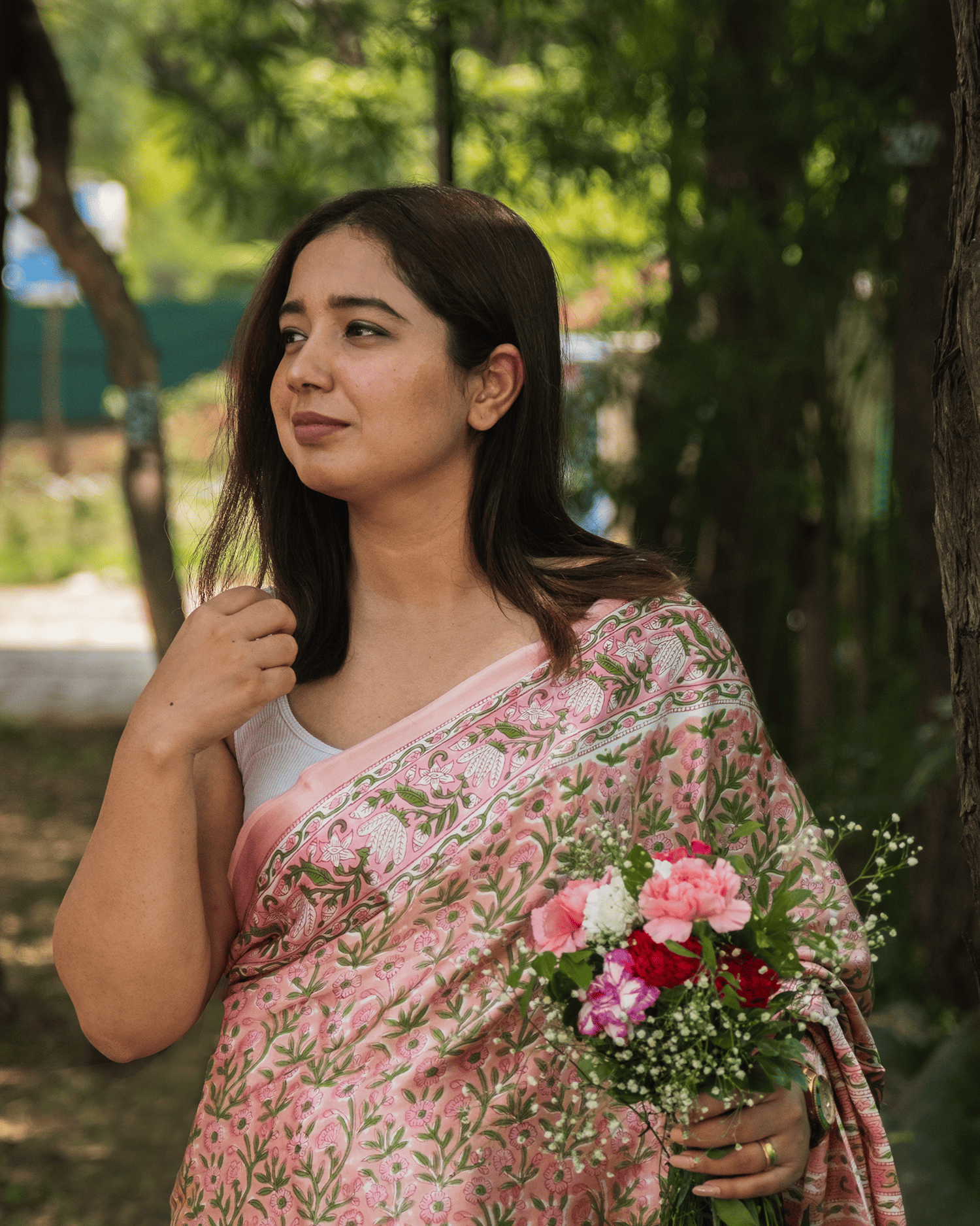 Vanamallikā (वनमल्लिका) Modal saree