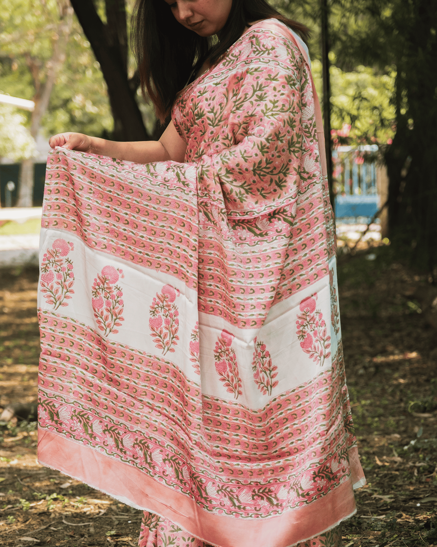 Vanamallikā (वनमल्लिका) Modal saree
