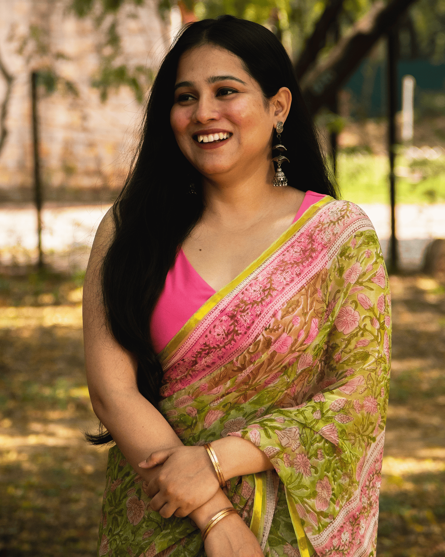 Madhumalati (मधुमालती) Chiffon Saree